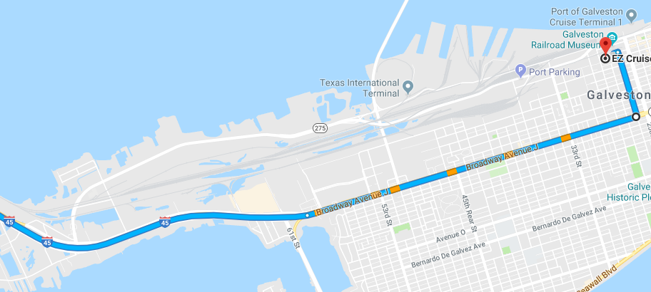 Galveston Cruise Parking Directions | EZ Cruise Parking