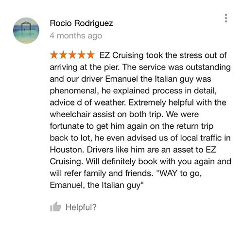 Ez Cruise Google Review